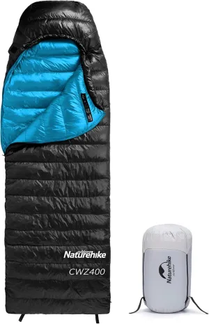 Naturehike Ultralight Goose Down Sleeping Bag, 550FP Backpacking Sleeping Bag, Compact Waterproof Sleeping Bag for Adults & Kids, Cold-Weather Sleeping Bag for Camping, Hiking, Traveling