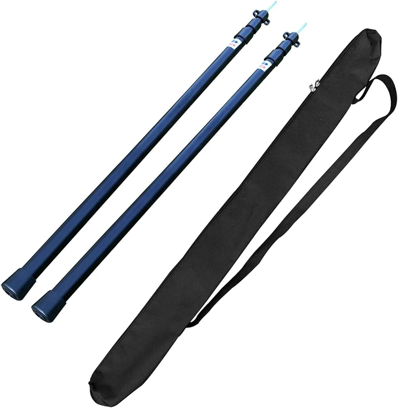 Naysku Telescoping Tarp Poles, Adjustable Tent Poles for Tarp Set of 2, Portable & Lightweight Aluminum Tent Poles Replacement, for Hiking, Camping, Hammock, Shelter Or Awning