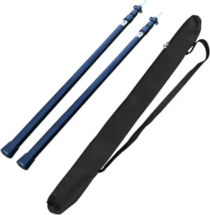 Naysku Telescoping Tarp Poles, Adjustable Tent Poles for Tarp Set of 2, Portable & Lightweight Aluminum Tent Poles Replacement, for Hiking, Camping, Hammock, Shelter Or Awning