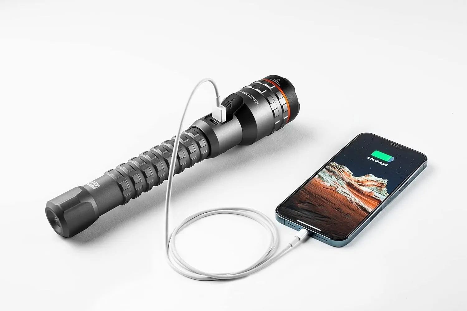 NEBO Davinci Powerful, Rechargeable and Waterproof Handheld Flashlight and Power Bank