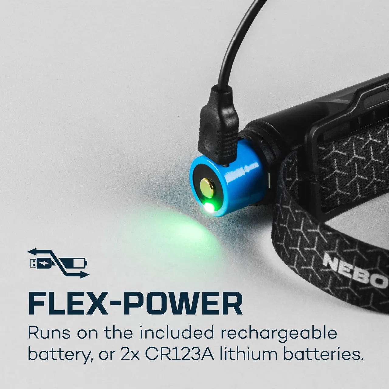NEBO - Rechargeable 1000 Lumen Headlamp featuring Flex Fuel