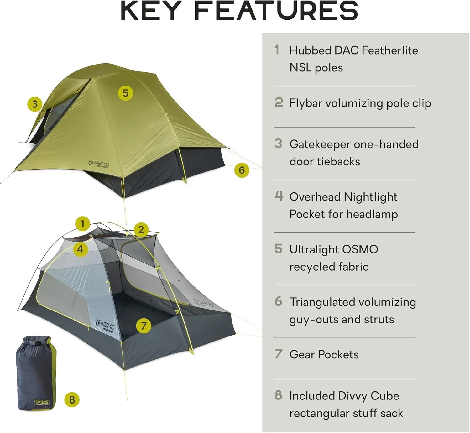 NEMO Equipment Hornet OSMO Ultralight Backpacking Tent