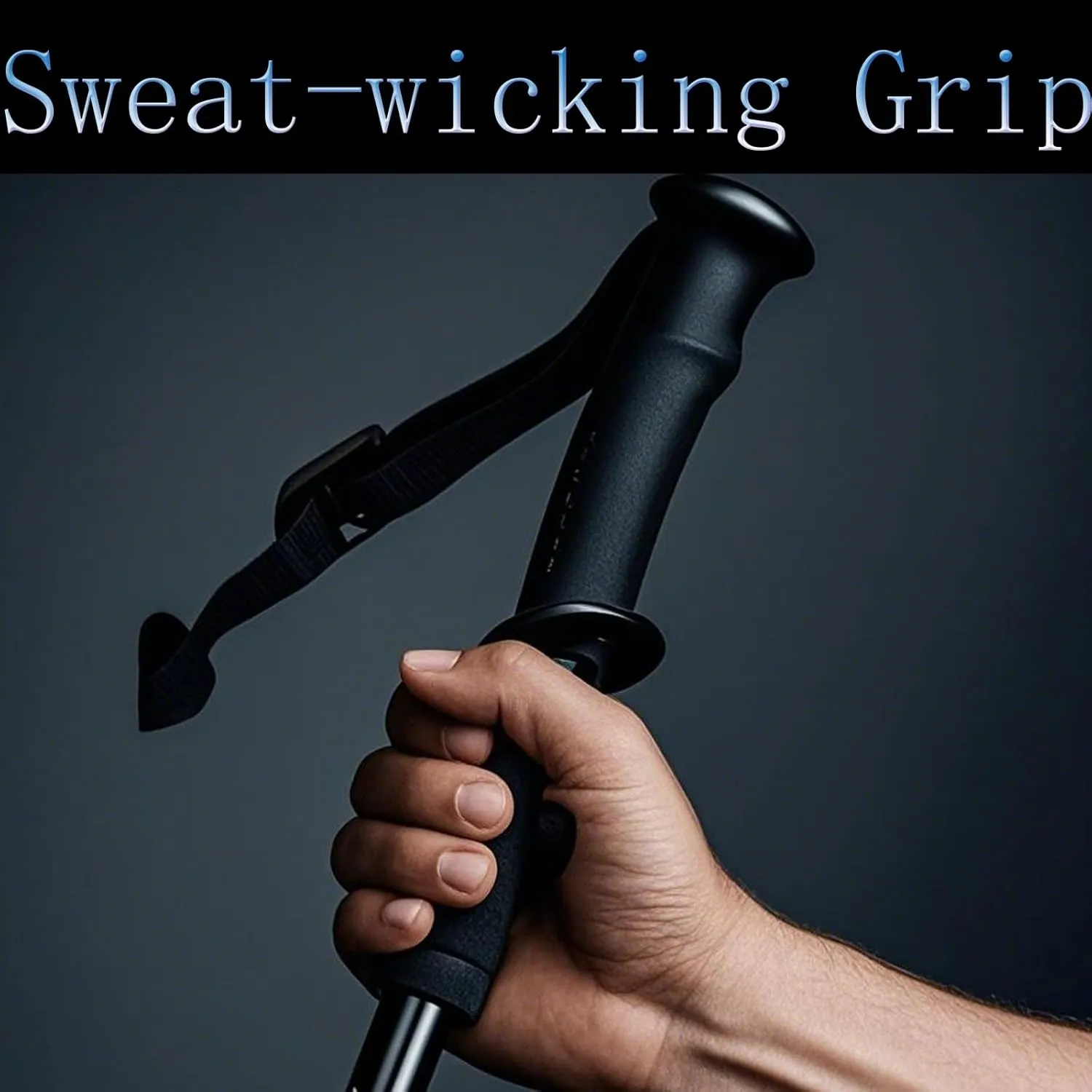 Neutral 3 - Segment Straight - Shaft Aluminum Hiking Sticks, Telescopic, Ideal for Outdoor Adventures, Trekking, Mountain - Climbing and Walking