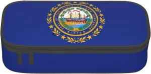 New Hampshire state flag print Large Capacity Storage Bag Travel Office Supplies Box, Makeup Bag, Desk Organizer with