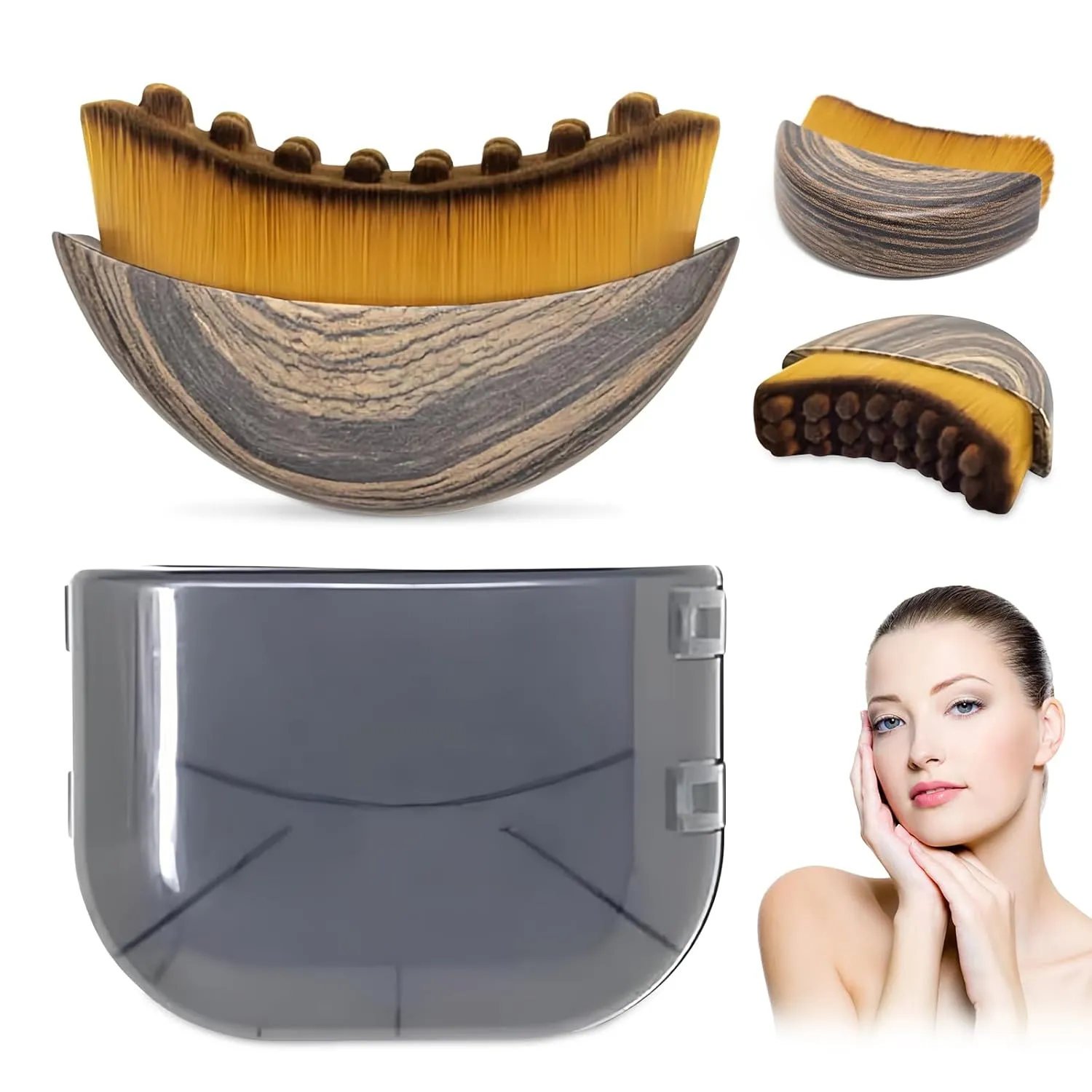 New Lymphatic Contour Face Brush, Lymphatic Drainage Brush, Ergonomically Designed to Fit The Skin Precisely and Relieve Fatigue