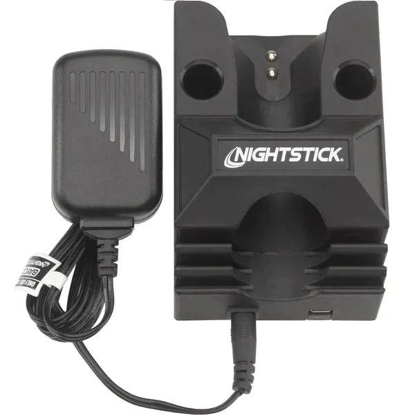 Nightstick - Metal Duty/Personal-Size Dual-Light Flashlight w/Magnet - Li-Ion - Blue