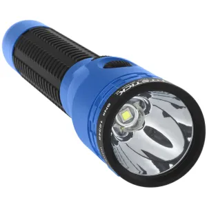 Nightstick - Metal Duty/Personal-Size Dual-Light Flashlight w/Magnet - Li-Ion - Blue