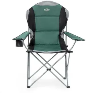 NILS Camp - Tourist Chair - Folding Camping Chair - Fishing Chair - Black and Green