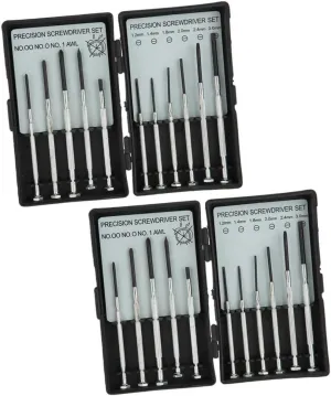 NOLITOY 2sets Mini Precision Screwdrivers for Watch Repair Lightweight and for Home Watch Maintenance and Eyeglass Repairs Compact Tool Kit