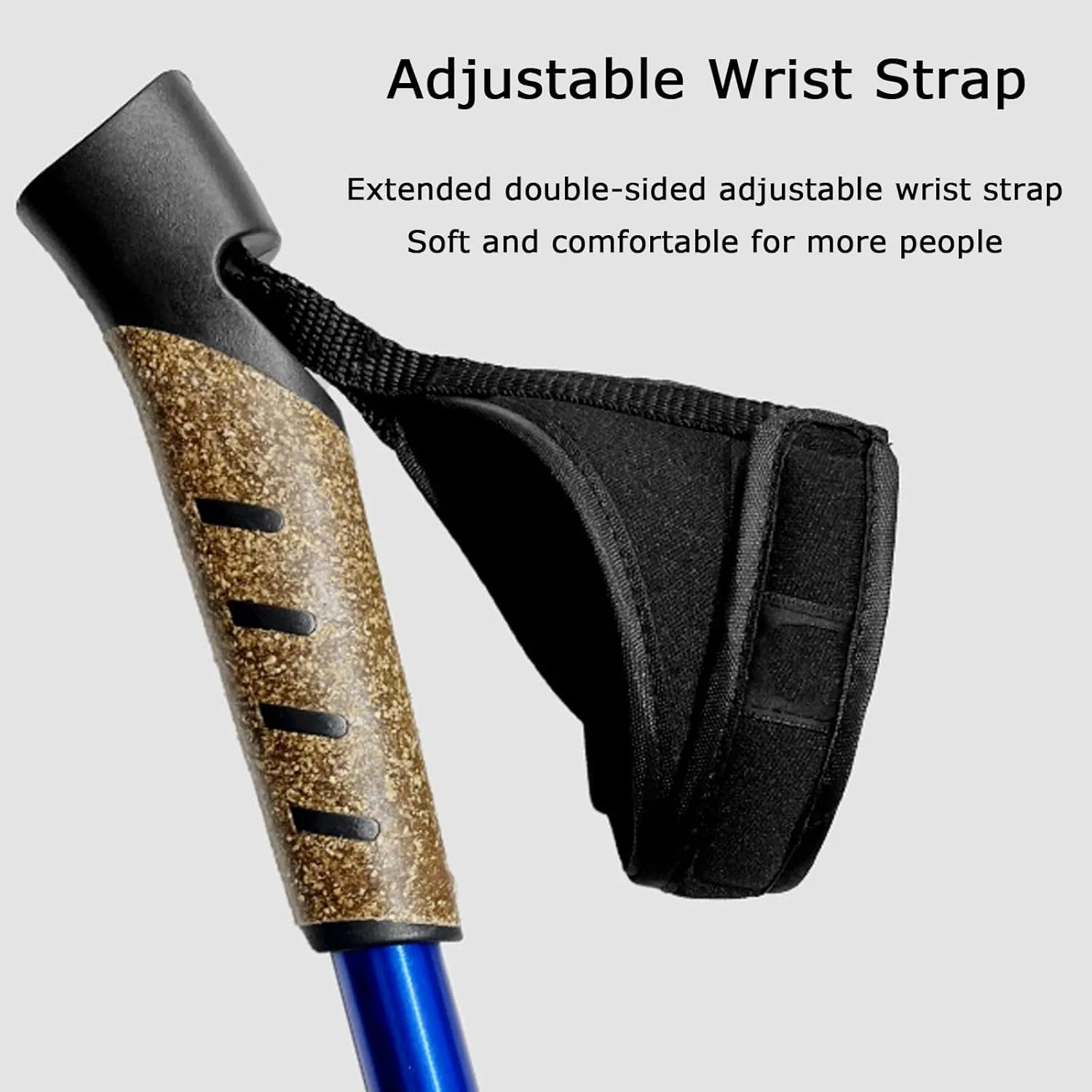 Nordic Walking Carbon Poles W/Cork Grips, 1-Pairs Poles. Safer, Lighter, Stronger, More Durable Than Flimsy Poles