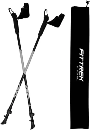 Nordic Walking Poles for Men Women - 2 Pack Aluminum Nordic Walking Sticks - Nordic Poles with Ergonomic Grip Adjustable Ultralight for Hiking, Camping, Trekking, Mountaineering, Backpacking