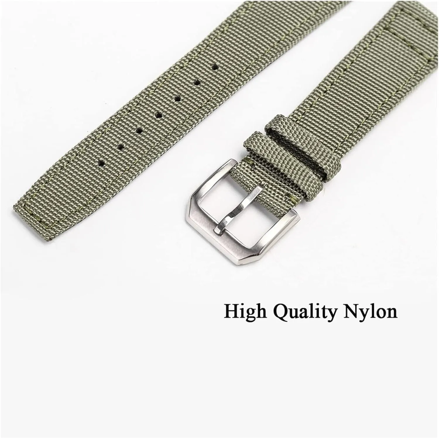 Nylon Watch Strap For IWC For PILOT Canvas Watchbands Watch Band Belt With Pin Buckle Replacement