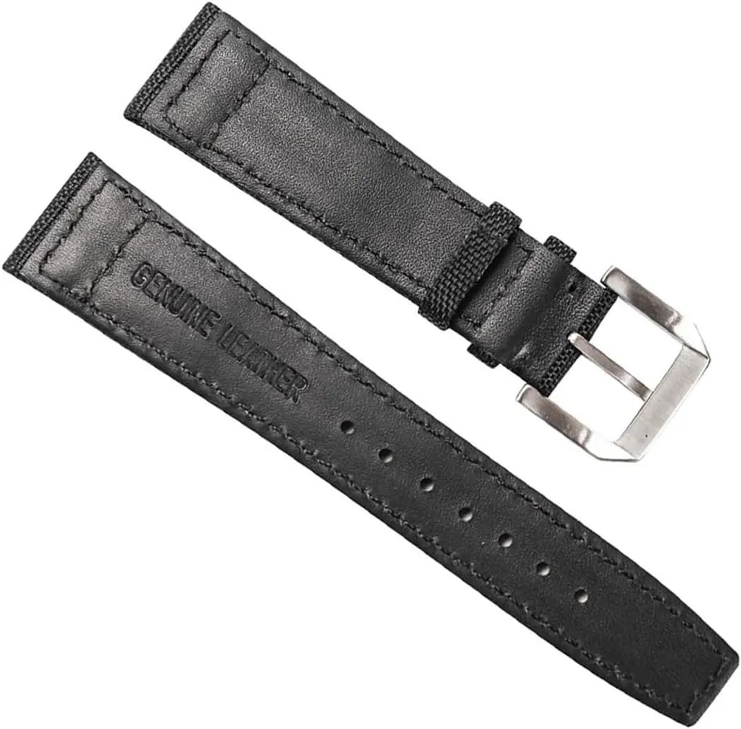 Nylon Watch Strap For IWC For PILOT Canvas Watchbands Watch Band Belt With Pin Buckle Replacement
