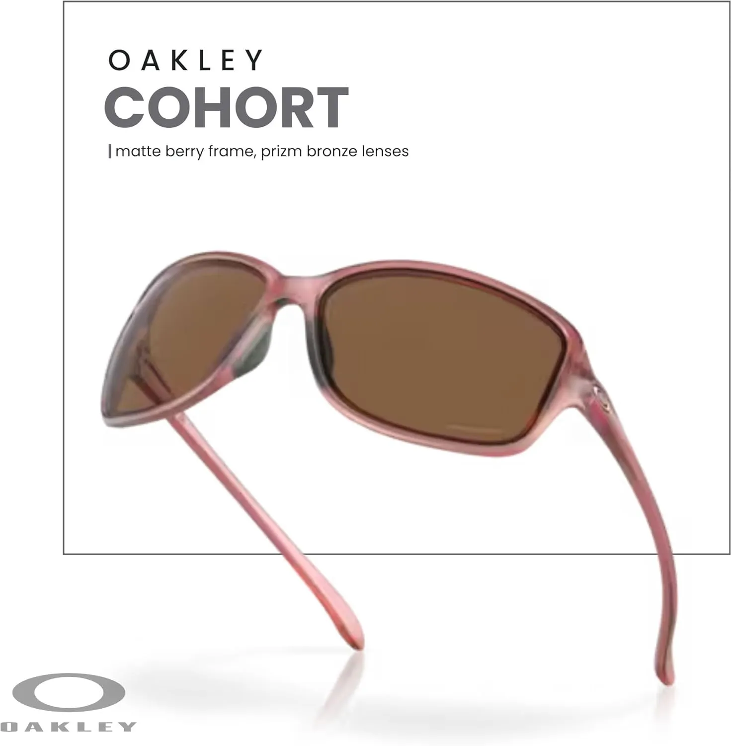 Oakley Cohort OO9301 Rectangle Sunglasses for Women   BUNDLE Accessory Leash   Designer iWear Kit