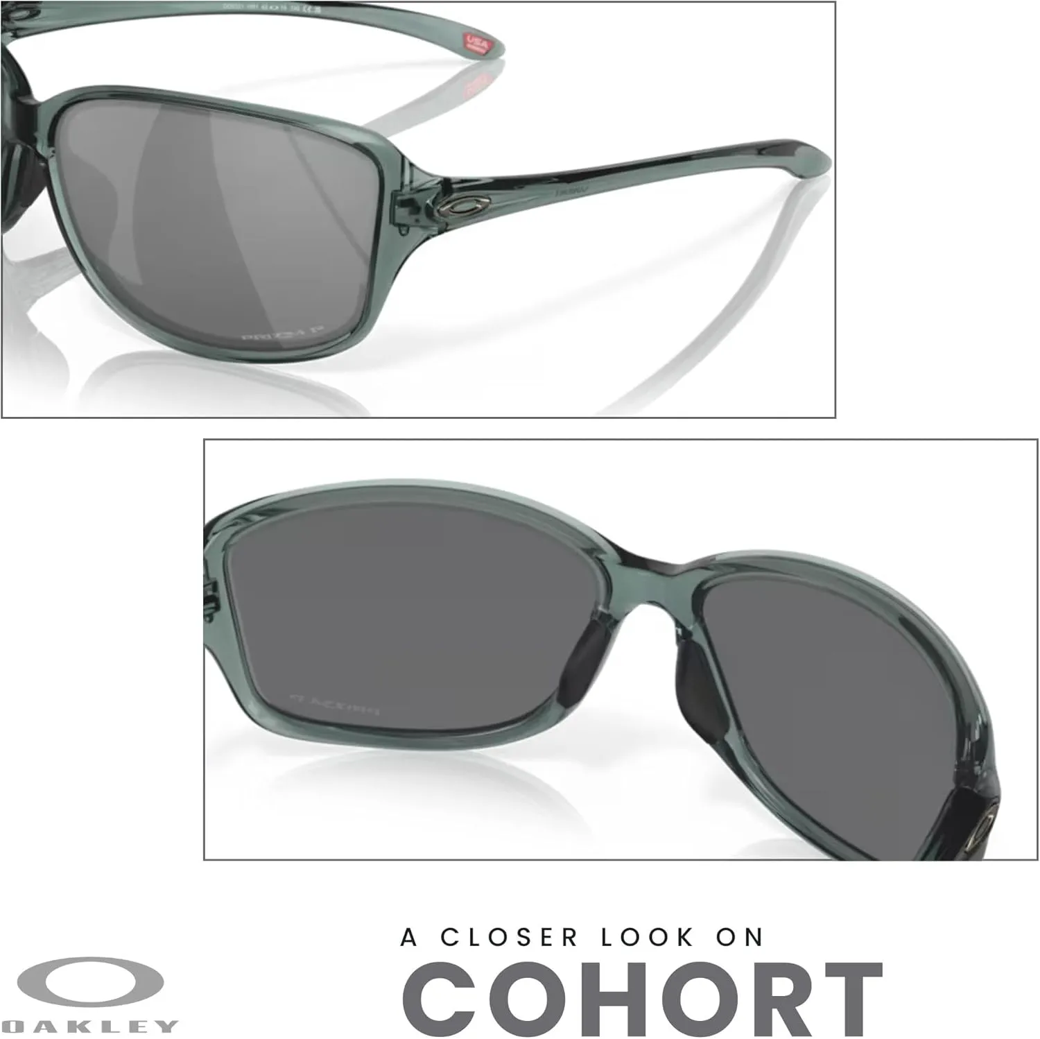 Oakley Cohort OO9301 Rectangle Sunglasses for Women   BUNDLE Accessory Leash   Designer iWear Kit