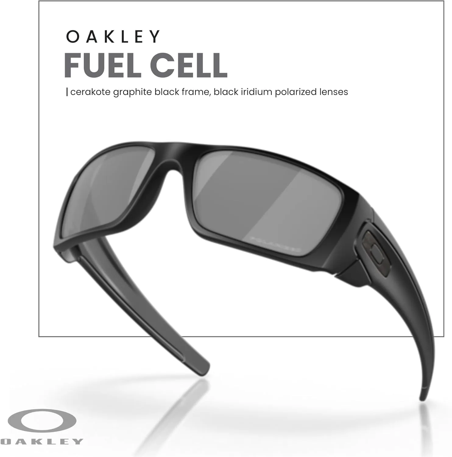 Oakley Fuel Cell OO9096 Rectangular Sunglasses For Men   BUNDLE Leash   BUNDLE with Designer iWear Eyewear Kit