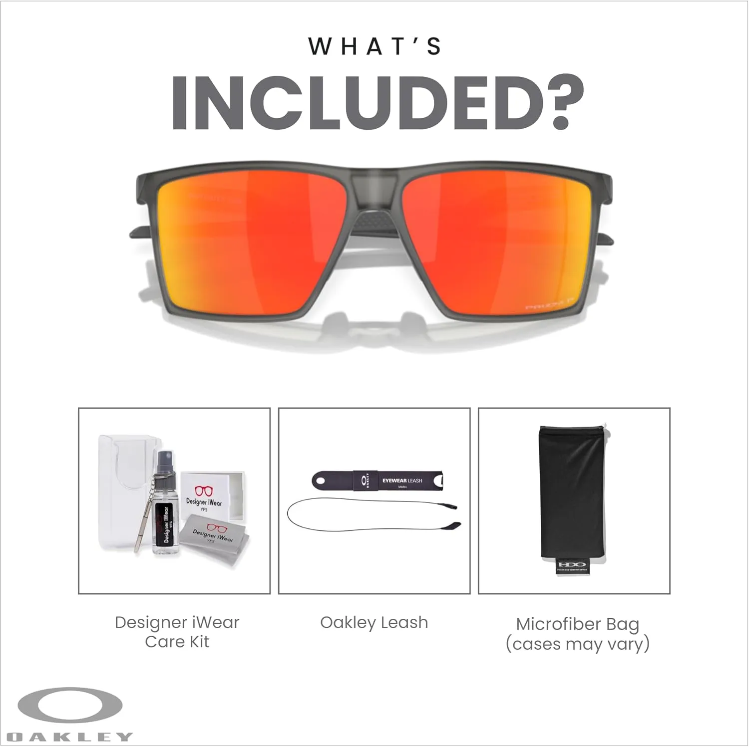 Oakley Futurity Sun OO9482 Square Sunglasses for Men for Women   BUNDLE Accessory Leash   Designer iWear Kit