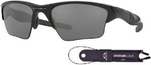 Oakley Half Jacket 2.0 XL OO9154 Rectangular Sunglasses For Men   BUNDLE Leash   Designer iWear Care Kit