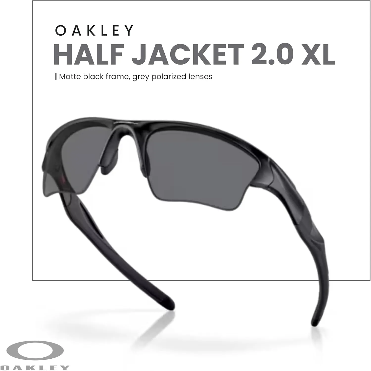 Oakley Half Jacket 2.0 XL OO9154 Rectangular Sunglasses For Men   BUNDLE Leash   Designer iWear Care Kit