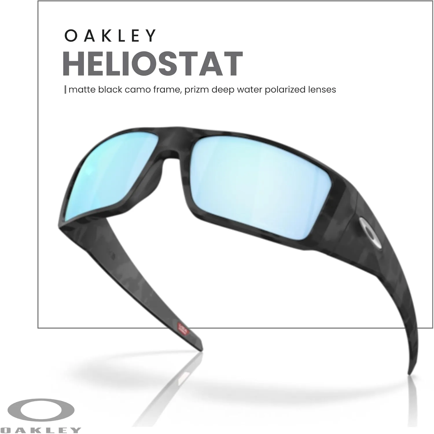 Oakley Heliostat OO9231 Rectangular Sunglasses for Men   BUNDLE Accessory Leash   Designer iWear Kit