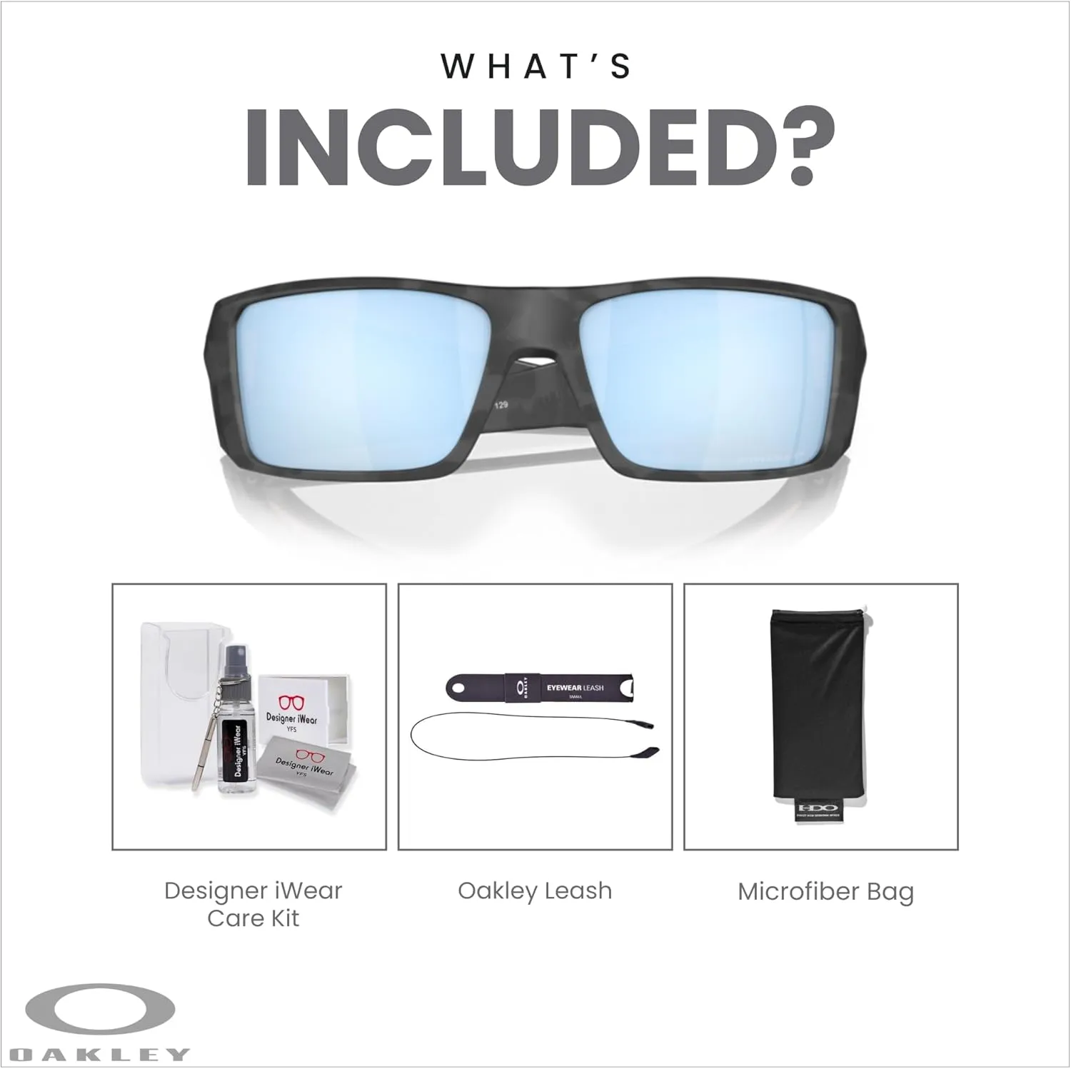 Oakley Heliostat OO9231 Rectangular Sunglasses for Men   BUNDLE Accessory Leash   Designer iWear Kit