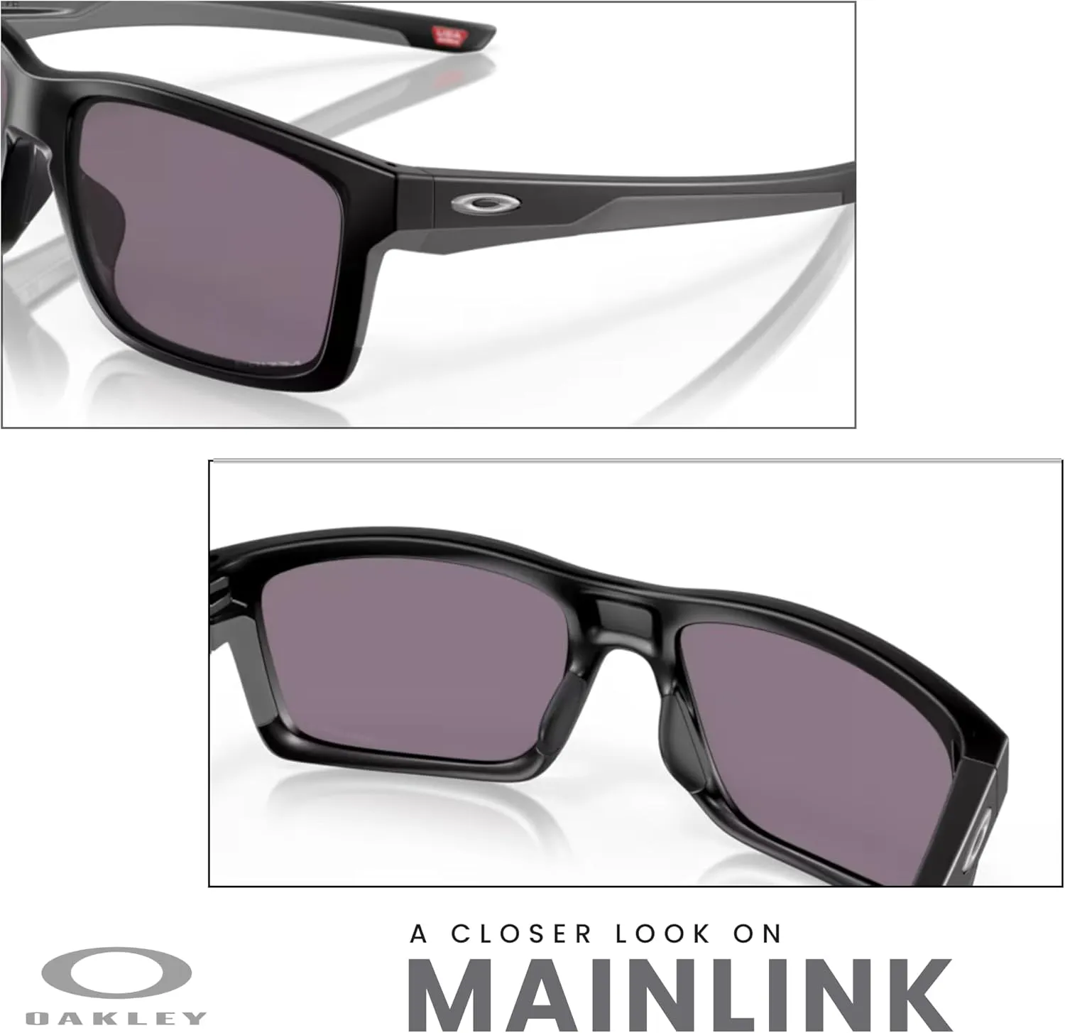 Oakley Mainlink OO9264 Rectangle Sunglasses for Men   BUNDLE Accessory Leash   Designer iWear Kit