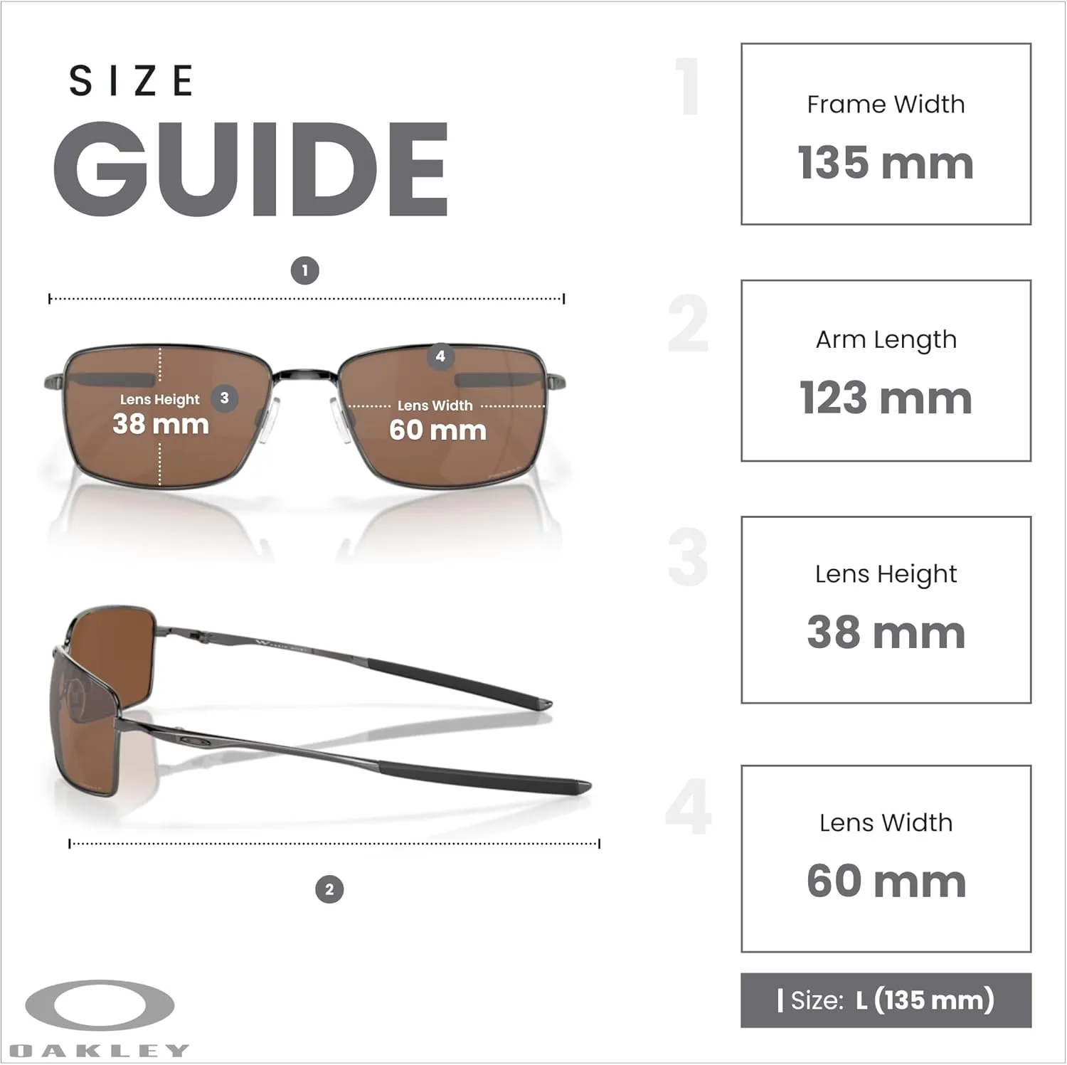 Oakley Square Wire OO4075 Rectangular Sunglasses For Men   BUNDLE Leash   Designer iWear Care Kit