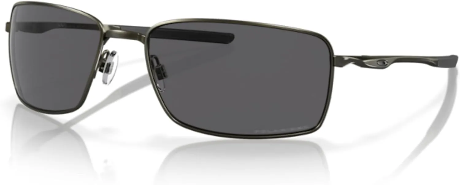 Oakley Square Wire OO4075 Rectangular Sunglasses For Men   BUNDLE Leash   Designer iWear Care Kit