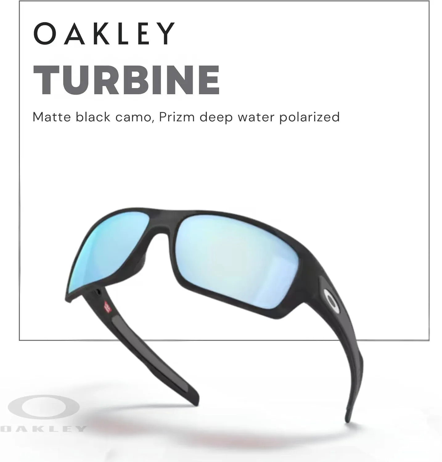 Oakley Turbine OO9263 Rectangular Sunglasses For Men  BUNDLE Leash   BUNDLE with Designer iWear Eyewear Kit