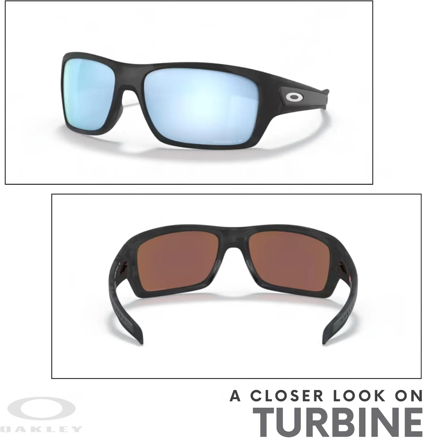 Oakley Turbine OO9263 Rectangular Sunglasses For Men  BUNDLE Leash   BUNDLE with Designer iWear Eyewear Kit