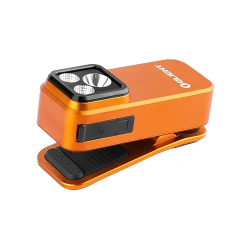 Oclip Pro EDC Flashlight Clip-on Light,Rechargeable Flashlights 500 Lumens w/ Triple Lights