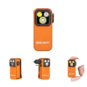 Oclip Pro EDC Flashlight Clip-on Light,Rechargeable Flashlights 500 Lumens w/ Triple Lights