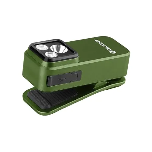 Oclip Pro EDC Flashlight Clip-on Light,Rechargeable Flashlights 500 Lumens w/ Triple Lights