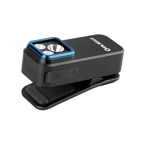 Oclip Pro EDC Flashlight Clip-on Light,Rechargeable Flashlights 500 Lumens w/ Triple Lights