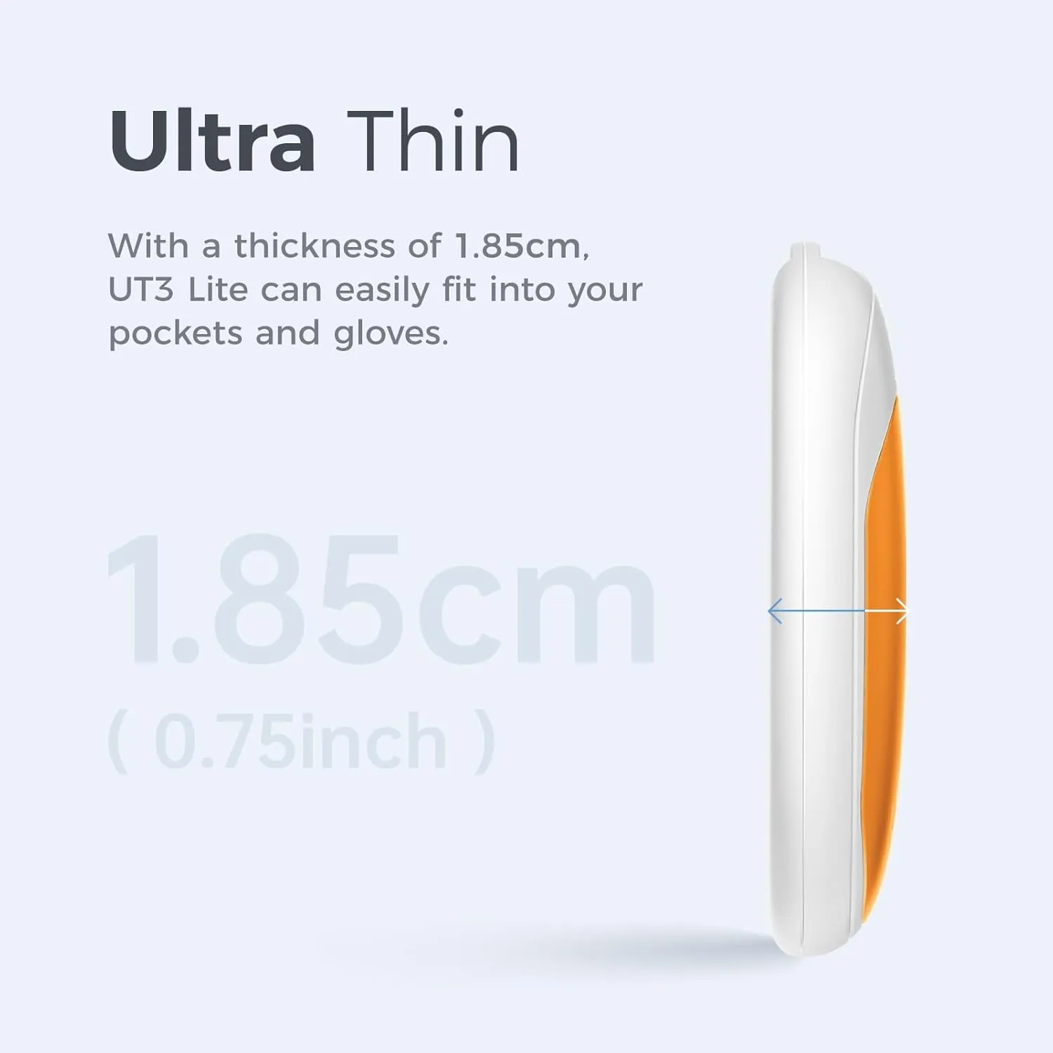 OCOOPA Magnetic Rechargeable Hand Warmers 2 Pack, Ultrathin Electric Handwarmers, Portable Pocket-Sized Heater, for Men, Women Purse Must Haves, Union UT3 Lite
