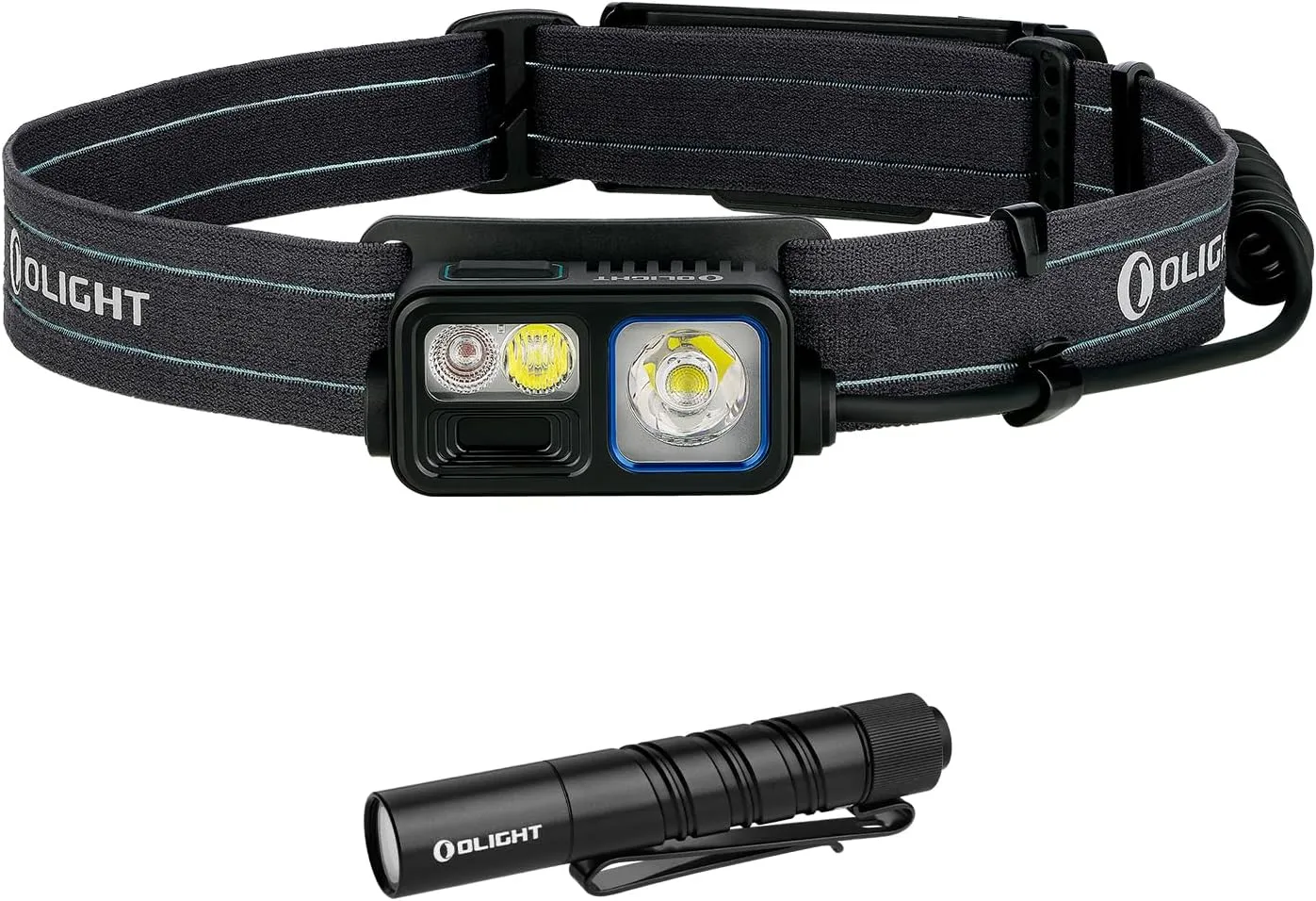 OLIGHT Array 2S Headlamp, 1000 Lumens with Hand Wave Control, 4 Modes Bright LED Headlight Bundle I3T 2 EOS Pocket EDC Flashlight