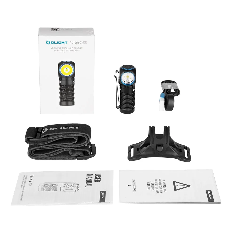OLIGHT Rechargeable Headlamp PERUN 2 Mini CW 1100 lm - Green
