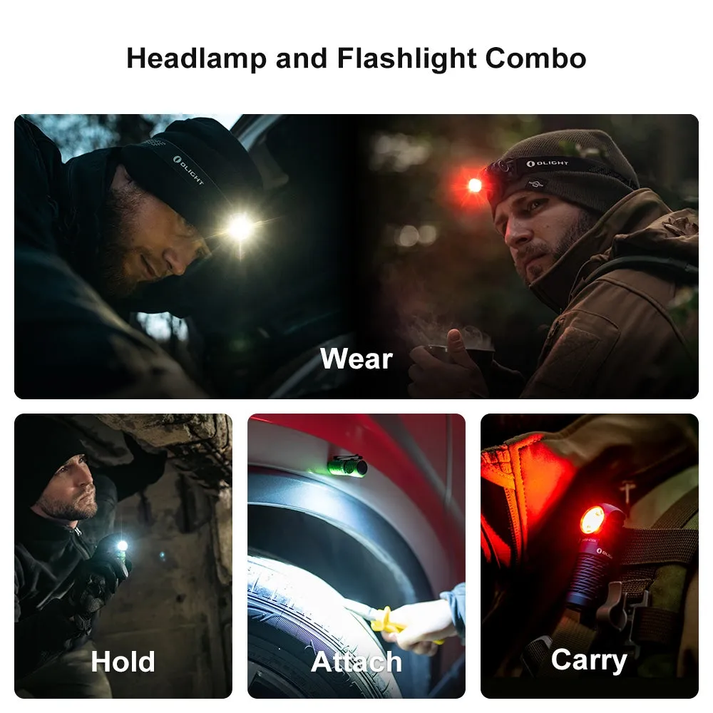 OLIGHT Rechargeable Headlamp PERUN 2 Mini CW 1100 lm - Green