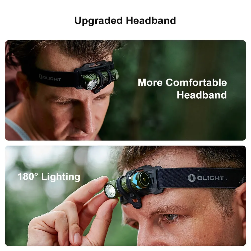 OLIGHT Rechargeable Headlamp PERUN 2 Mini CW 1100 lm - Green