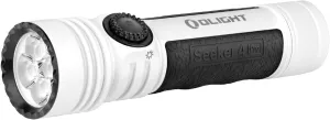 OLIGHT Seeker 4 Pro Rechargeable Flashlights, 4600 Lumens High Powerful Bright Light with USB C Holster, Waterproof IPX8 for Emergencies, Camping, Searching(White)