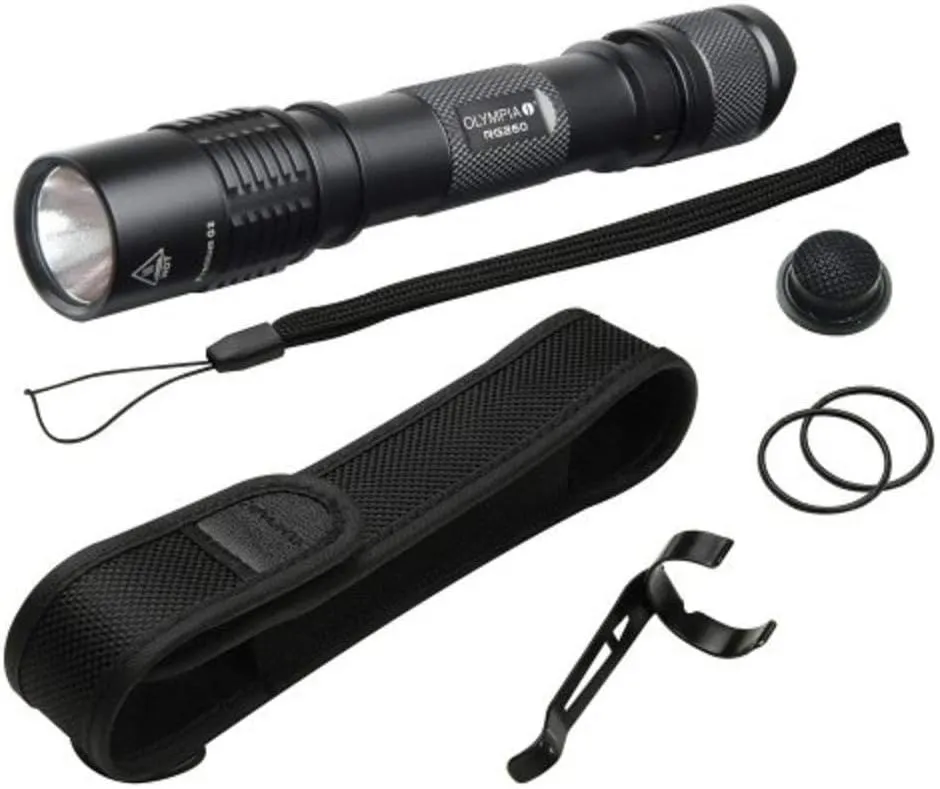 Olympia RG260 High Performance Rugged Waterproof CREE LED Flashlight, 260 Lumens