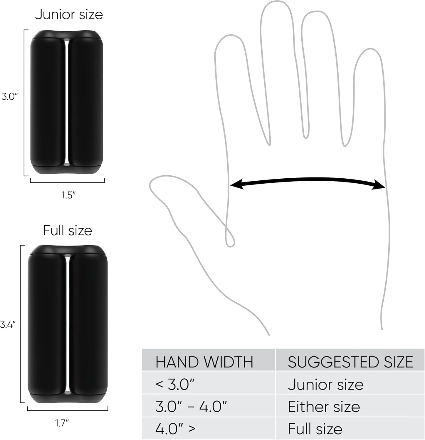 ONO Roller - Handheld Fidget Toy for Adults | Help Relieve Stress, Anxiety, Tension | Promotes Focus, Clarity | Compact, Portable Design (Full Size/Aluminum, Black)