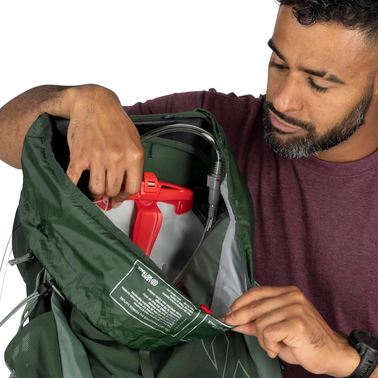 Osprey Talon 44L Men's Lightweight Hiking Backpack with Hipbelt, Black/Coal Grey, L/XL