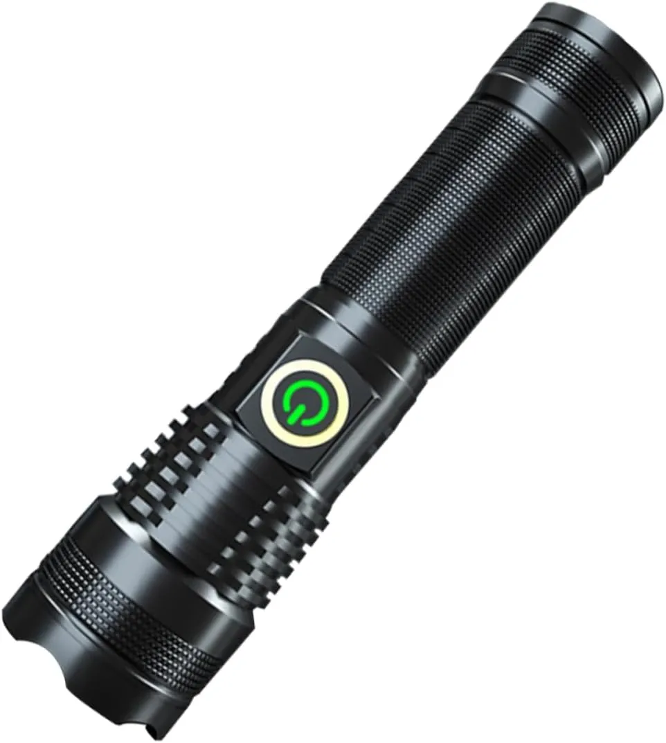 Outdoor Aluminum Alloy Flashlight Zoom Strong Light Ip66 Waterproof Compact Perfect for Camping