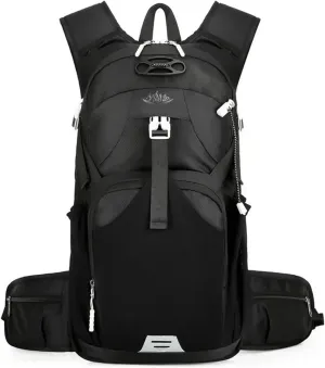 Outdoor Camping Breathable Backpack Large Capacity Outdoor Climbing Bag Trekking Sport Bags Backpack(Black)