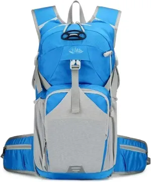 Outdoor Camping Breathable Backpack Large Capacity Outdoor Climbing Bag Trekking Sport Bags Backpack(Blue)