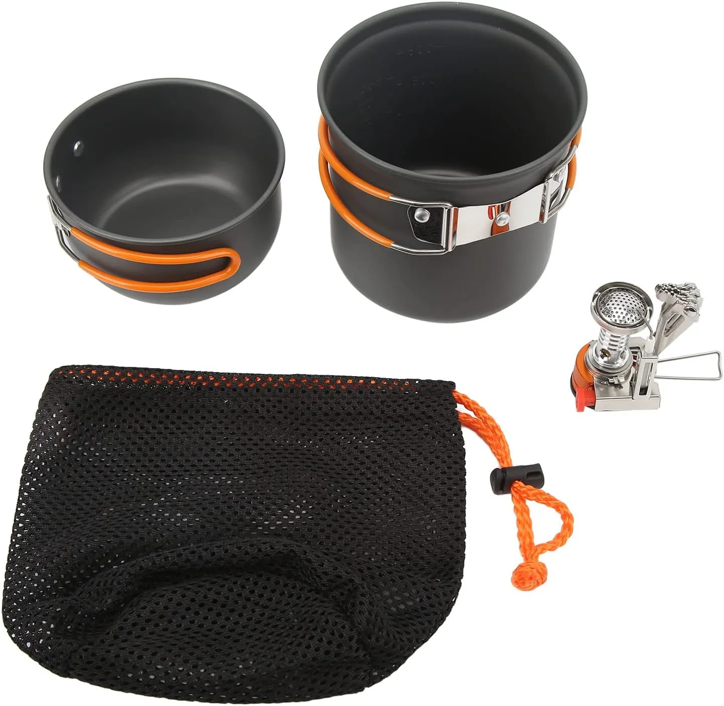 Outdoor Camping Cooking Set Portable Camping Stove Pot Camping Mess Kit Foldable for Backpacking Outdoor Hiking & Picnic