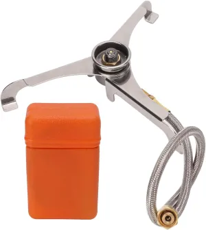 Outdoor Camping Gas Stove Connector Portable Foldable Converter for Outdoor Tripod Heat Resisting