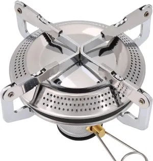 Outdoor Camping Stove Piezo Ignition Backpacking Stove Round Stove