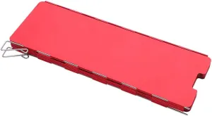 Outdoor Dining Set And Stove Windshield Windscreen For Camping Stove For Outdoor Camping Accessory Camping Stove Aluminium Alloy Lightweight (Red)